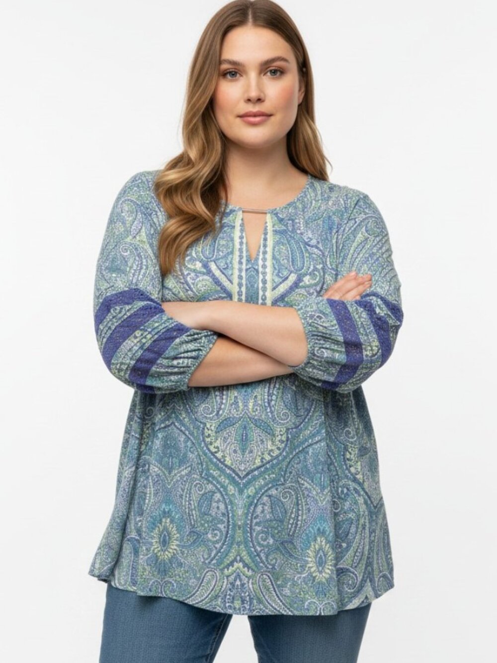 Ruby Rd. Woman's Paisley Tunic Top – Size 2X
